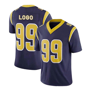 Camiseta de Fútbol Americano Personalizada, Transpirable, Talla Grande, de Alta Calidad, con Nombres y Números Impresos por Transferencia de Calor, Mangas Cortas - Product Image 2