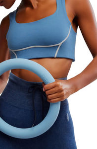 Soutien-gorge de sport respirant en tissu doux pour femme, grande taille, maintien élevé, style simple, couleur et positionnement avant personnalisables - Product Image 4