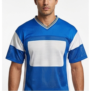 100% Polyester respirant imprimé par transfert thermique de haute qualité à prix abordable, unisexe, football américain, service OEM, vente en gros - Product Image 4