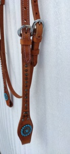 Brida de Cuero Ecuestre Profesional de Alta Calidad para Exteriores, Ajustable, Multicolor, Estilo Western, Personalización Aceptada - Product Image 3