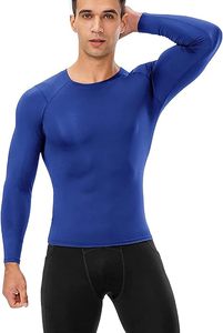 Men's Compression Long Sleeve Performance Shirt Premium Quick Dry Compression Base <b>Layer</b> <b>Top</b> Men's Athletic Compression Training - Product Image 4