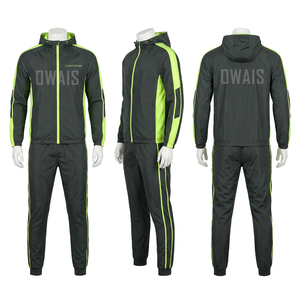 <b>Men</b> Blue <b>White</b> Color Blocking Tracksuit Set Hooded Zipper Full Sleeve Jogger <b>Pants</b> Breathable Sportswear Autumn Casual Wear - Product Image 3