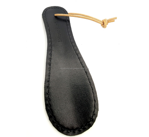 แผ่นรองรองเท้าสเตนเลสพร้อมที่จับหนังตัวช่วยเคลือบสีดำสำหรับผู้หญิงเด็กโตใหม่ล่าสุด - Product Image 4