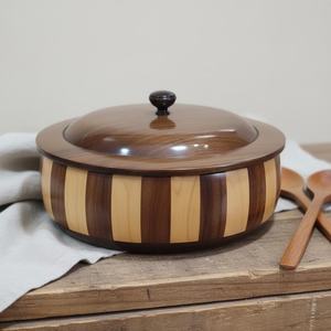 Conteneur rustique en bois pour la présentation des aliments - Product Image 3