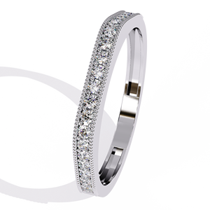 Loista Jewels Classic 18K Solid Gold Eternity Band <b>Ring</b> Brilliant Cut Diamond Channel Setting IGI Certified Luxury Unisex - Product Image 2