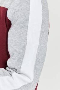 2024 été nouvelle tendance unisexe pull à capuche haute qualité coton Polyester chiné gris et rouge couleur Logo personnalisé - Product Image 3