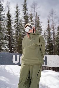 Conjunto de Chaqueta y Pantalones de Snowboard para Mujer, Cintura Alta, Impermeable, Transpirable, Traje de Esquí de Invierno, Ropa Deportiva de Talla Grande para Exteriores - Product Image 3