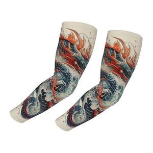 Mangas para brazos de fútbol americano con material elástico cómodo y de secado rápido, mangas largas para brazos de fútbol americano para hombre - Product Image 3
