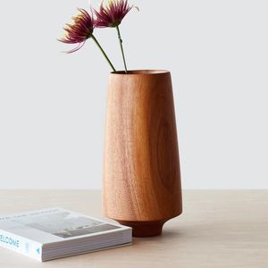 Jarrón de flores de madera hecho a mano en India, diseño Art Deco, decoración para mesa de boda, decoración para el hogar, de la colección Handmade. - Product Image 6