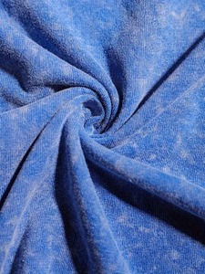 Camiseta de Algodón Casual para Hombre de Alta Calidad, Cuello Redondo, Azul Tie Dye con Estampado de Luna, Manga Corta, Tallas Grandes - Product Image 3