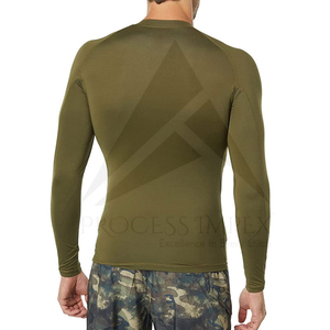 Maillot de bain athlétique à manches longues pour homme, protection UV, séchage rapide, vêtements de sport, prix de gros, longueur standard, personnalisable OEM - Product Image 2