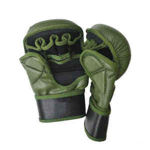 Guantes de Piel Sintética Personalizados de Medio Dedo para MMA y Boxeo, Guantes de Combate para Grappling y Saco de Boxeo, Precio Razonable, Alta Calidad, OEM - Product Image 4