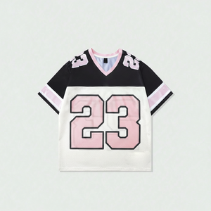 เสื้อฟุตบอลคุณภาพสูงแบบอเมริกัน ผ้าโพลีเอสเตอร์ตาข่าย  ไซส์ใหญ่  สำหรับทีม  ขายส่งรุ่นล่าสุด - Product Image 1