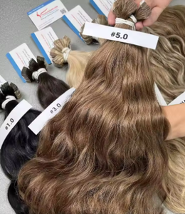 Nouveau produit extensions de cheveux ondulés naturels en plusieurs couleurs 100% cheveux humains vietnamiens disponibles en stock - Product Image 6