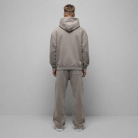 Ensemble de survêtement décontracté d'hiver pour homme en molleton technique, 100 % coton, poids moyen, coupe oversize, style streetwear, 2 pièces
