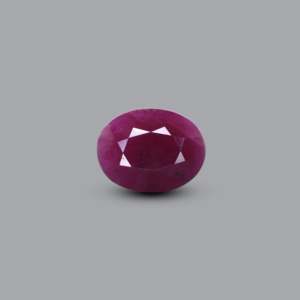 Natural African Ruby 6.4 Carat Oval Cut Loose Gemstone for Fine Jewelry - Product Image 1