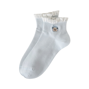 Calcetines de Mujer, Estilo Casual, Ecológicos, Transpirables, de Spandex, Nailon y Algodón, para Uso Diario, Estilo Otoñal - Product Image 5