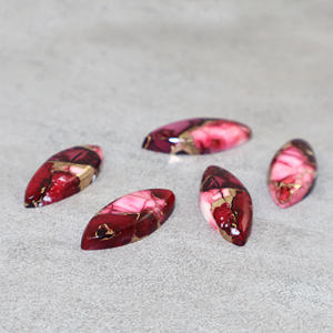 Piedra Preciosa Natural de Turquesa Cobre Rosa en Forma de Marquesa de 10x20mm, Piedra Suelta para Fabricación de Joyería, Venta al Por Mayor - Product Image 2