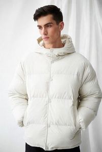 Custom shiny puffer jacket made for unisex with windproof <b>design</b> premium insulation and modern style suitable for street wear - Product Image 6