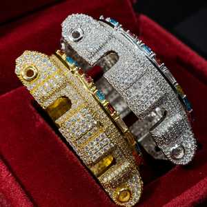 Bordures de montre entièrement serties de pierres précieuses arc-en-ciel pour GA6900, bijoux hip-hop pour hommes et femmes, cadeau - Product Image 6
