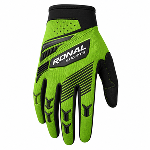 ถุงมือแข่งรถ RONAL SPORTS แบบเต็มนิ้ว ระบายอากาศได้ดี กันลื่น พร้อมตัวล็อคแบบหัวเข็มขัด ผลิตจากโพลีเอสเตอร์และผ้าฝ้าย สำหรับมอเตอร์ครอส - Product Image 1