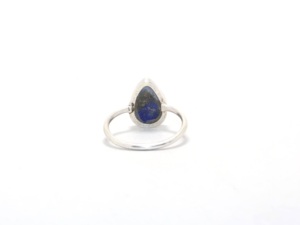 Natural Lapis Lazuli 925 Sterling Silver Pear Shape <b>Ring</b> Handmade Artisan Gemstone Jewelry Gift for Her - Product Image 3