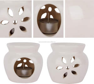 Quemador de Aceite de Cerámica, Difusor de Aromaterapia, Portavelas Decorativo para Velas de Té, Ideal para Decoración de Spa - Product Image 2