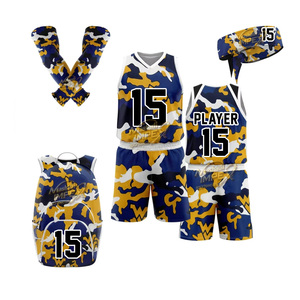 Ensemble de shorts de basketball personnalisés avec motif imprimé sur le devant, sac à dos, bandeau et manchons de compression - Product Image 1