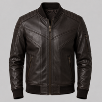 Vestes en cuir de mouton véritable, design personnalisé, haute qualité, respirantes et chaudes pour hommes, à prix raisonnable