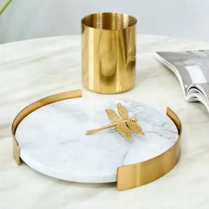 Luxury Modern <b>Marble</b> Serving <b>Tray</b> Best Quality Home Decor Art Factory Direct Wholesale Low Pricing Holiday Seller Guaranteed - Product Image 5