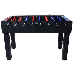 Mesa de Futbolín Hurricane de 54 Pulgadas con Acabado Cerezo Claro, Puntuación Analógica y Accesorios Negros Gratuitos para Salas de Juego Familiares Interiores - Product Image 6