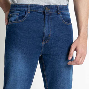 Wholesale Custom Straight Denim 100% Cotton Mens Casual <b>Jeans</b> Vintage Dark Wash Heavyweight Durable <b>Workwear</b> Overalls - Product Image 5