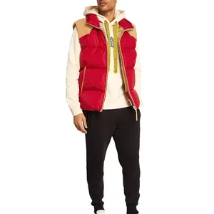 Gilet matelassé en taffetas de polyester avec logo brodé, résistant à l'eau et au vent, design personnalisé, faible MOQ - Product Image 4