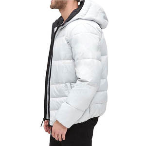 Chaqueta Bomber con Capucha para Hombre, Abrigo de Invierno Cálido, Resistente al Viento e Impermeable, Precio de Fábrica - Product Image 4