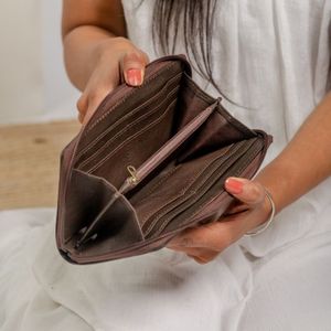 Bolso de Mano con Diseño Floral de Estilo Vintage, Cartera de Cuero Vacuno Genuino, Hecho a Mano, Estilo Occidental, Precios de Fábrica - Product Image 5