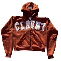 Hoodie Pria Custom Logo Ramah Lingkungan, Cetak Flock Acid Wash Oversized Street 100% Katun Mewah, Kerah Zip-Up, Saku, MOQ Rendah
