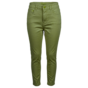 Vaqueros casuales de mujer de tiro medio, de cinco bolsillos, de pierna recta, teñidos, lavables, transpirables, de longitud completa, 7.23 oz, para primavera y verano. - Product Image 1