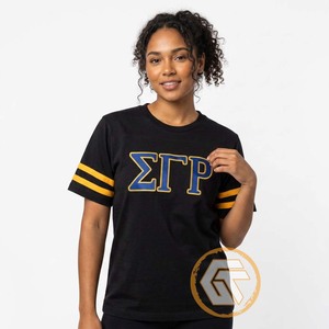 Camiseta Personalizada Sigma Gamma Rho para Mujer, Ropa de Sororidad, Informal, Verano, Algodón Jersey, Ecológica, Anti-UV, Alta Calidad - Product Image 4