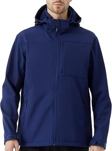 Chaqueta Softshell Admiral Navy para Hombre – Chaqueta Náutica Premium Resistente al Agua con Capucha Antitormenta Extraíble - Product Image 2