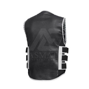 Chaleco de cuero para motocicleta de primera calidad para hombre, sin mangas, para motociclistas, en venta en línea. - Product Image 6