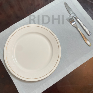 Manteles Individuales de Lino Blanco Puro Ridhi, Ecológicos, Reutilizables, Manteles de Tela Personalizados para Mesa de Comedor, Venta al por Mayor para Hoteles y Bodas - Product Image 3