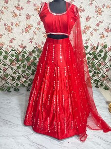 Handmade Heavy Embroidery Kurta with Georgette Lehenga Indian & Pakistani Wedding Party Wear Outfit Low Price Outfit <b>Dress</b> - Product Image 2