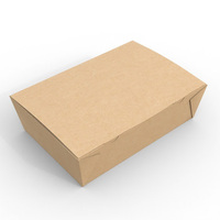 Cajas de Papel Kraft Resistentes y Portátiles Hechas en Vietnam, Tipo Carpeta, Forma Personalizable, para Empacar Alimentos, Sushi, Fideos, Hamburguesas