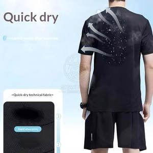 Conjunto Deportivo de Camiseta y Pantalones Cortos para Hombre, Ligero y Cómodo, Ideal para Gimnasio, Running y Actividades al Aire Libre - Product Image 4