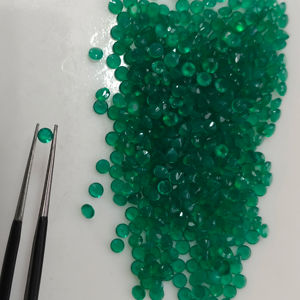 Ónix Verde Natural de 2.75MM, Corte Brillante Redondo, Gema Suelta de la Mejor Calidad, Gemas de Montaña Roja en su Origen para la Fabricación de Joyas - Product Image 1