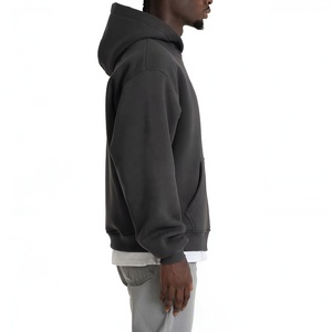 เสื้อฮู้ดดี้ผู้ชายไซส์ใหญ่ สไตล์ลำลอง สตรีทแวร์ ผ้าคอตตอนผสม แขนยาว ทรงหลวม - Product Image 4