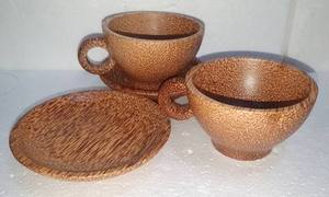 Taza de Té de Madera de Coco de Estilo Vintage, Recipiente Rústico para Beber, para Mostradores de Cafetería, Decoración de Cocina y Servicio de Café, Hecho en Vietnam - Product Image 2