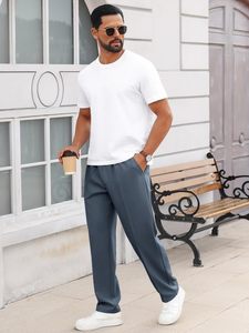 Pantalones Chinos de Algodón Elástico para Hombre, Ligeros, de Secado Rápido, Ecológicos, Transpirables, Modernos, Casuales, con Tela Suave y Duradera - Product Image 5