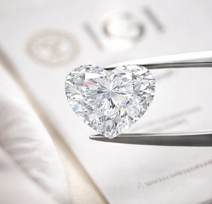 Diamante Sintético Cultivado en Laboratorio, Corte Corazón, Color D, Claridad VS1, Certificado IGI, 1ct, HPHT, de Gujarat, para Joyería - Product Image 3