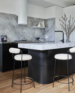 MiyaStone Wholesale <b>Artificial</b> 3D Printed Calacatta Grey Quartz Slab for Residential Project - Product Image 3